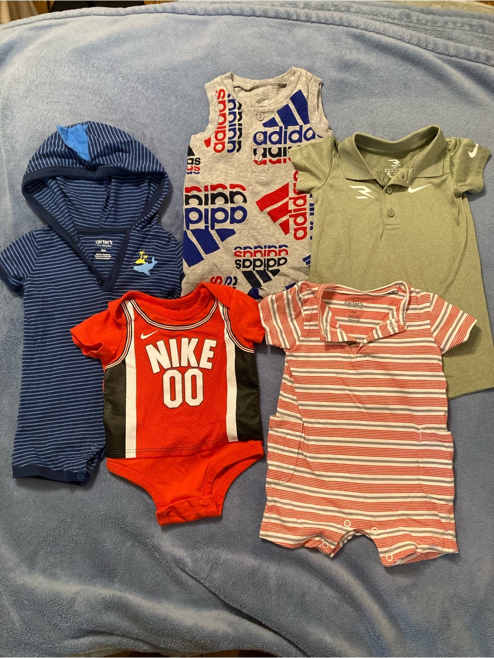 Infant boys 6 month lot Nike Reebok Carter’s